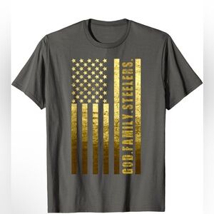 T-Shirt 4XL | Army | God, Family, Steelers | 00026